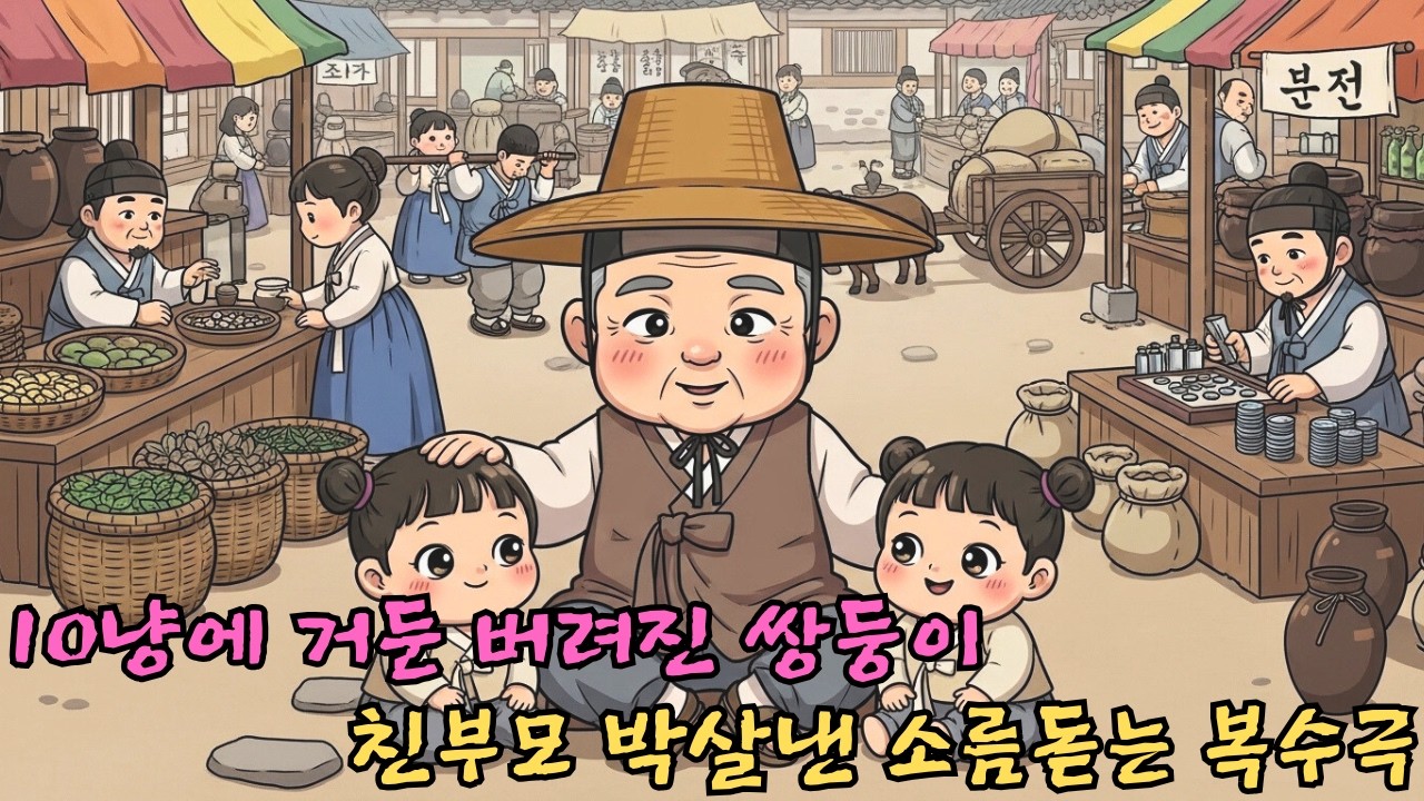 장터에 버려진 천재 쌍둥이를 10냥에 거둔 약초꾼의 소름돋는 큰 그림! 조선 최고 거상이 되어 친부모를 짓밟은 통쾌한 복수극 ㅣ오디오북ㅣ옛날이야기ㅣ민담ㅣ야담ㅣ전설ㅣ설화