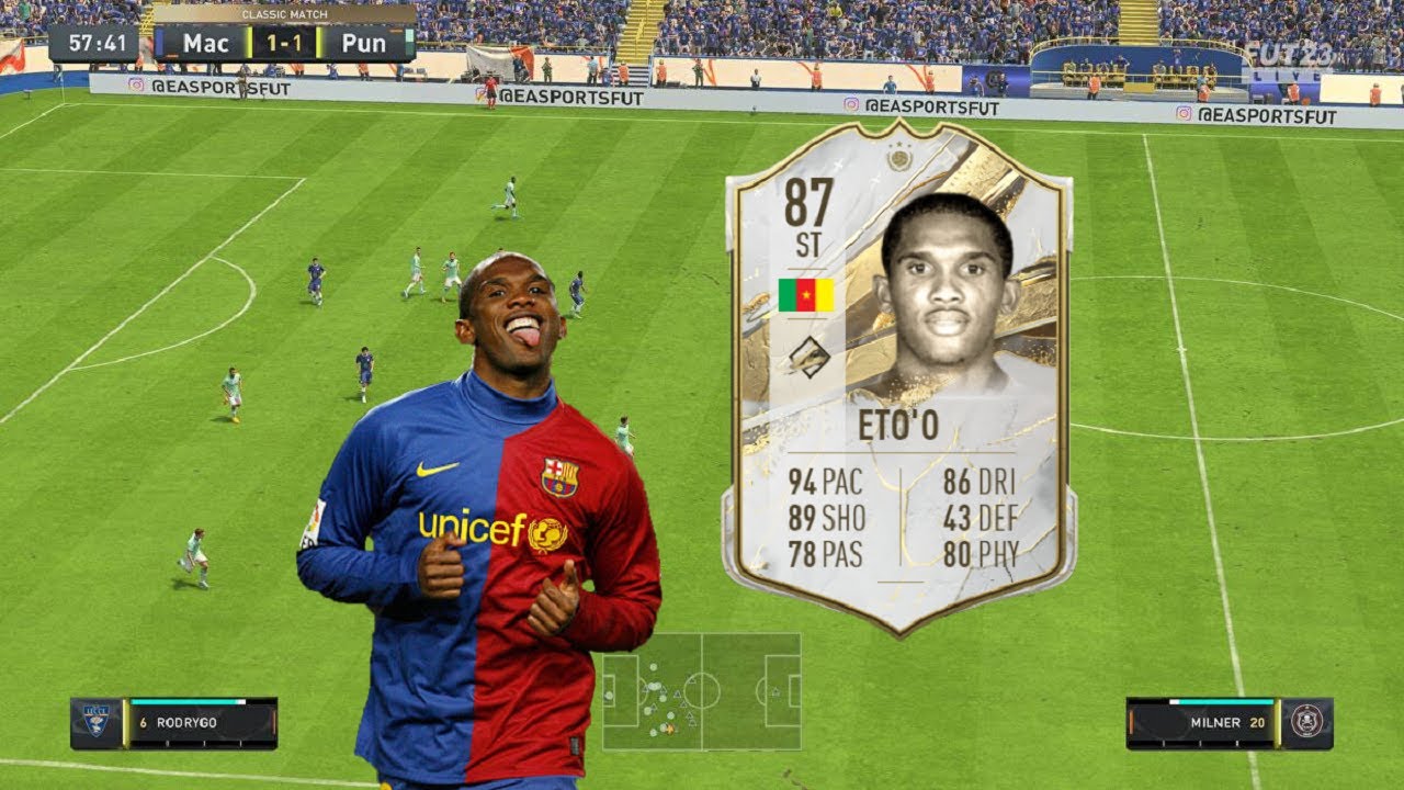 FIFA 23: 87 BASE ICON SAMUEL ETO'O REVIEW - BETTER THAN THE MID? - FIFA 23 ULTIMATE TEAM