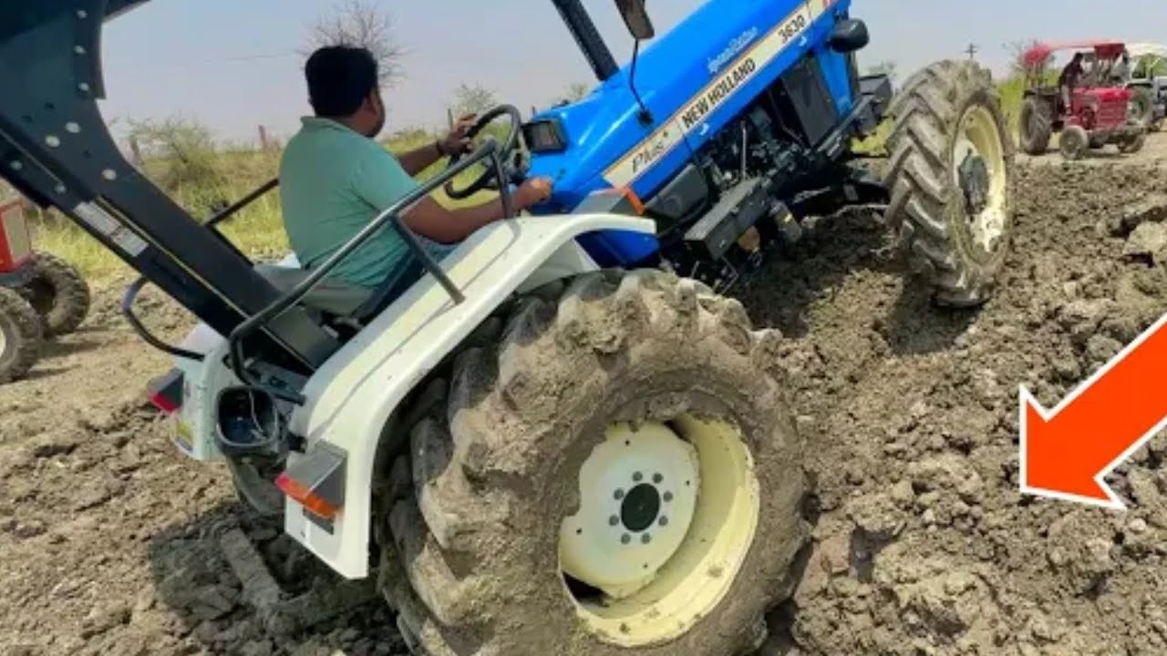 Jcb 3dx loading Mud in Tractors Swaraj 855 Fe | New  Sonalika DI 55DLX 4x4 Tractor Mahindra Tractor