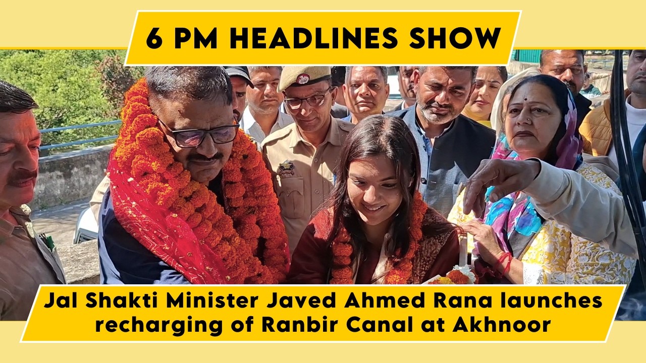 Watch: Jal Shakti Minister Javed Ahmed Rana launches recharging of Ranbir Canal at Akhnoor