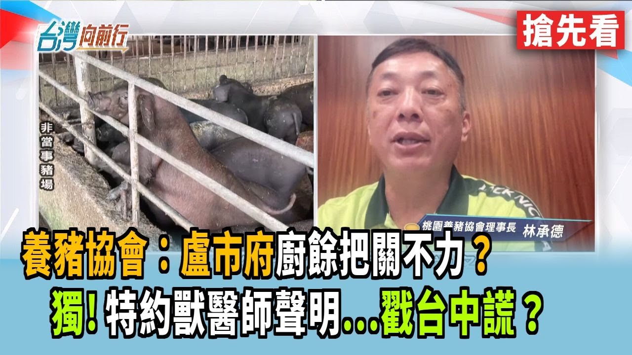 養豬協會：盧市府廚餘把關不力？  獨!特約獸醫師聲明...戳台中謊？【台灣向前行 搶先看】2025.10.24