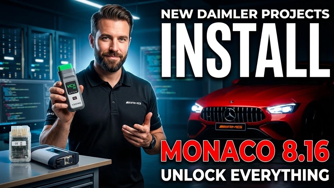 Установка Mercedes-Benz DTS Monaco 8.16 для J2534, Openport 2.0, VXDIAG, C4, C5, C6 + Full Projects