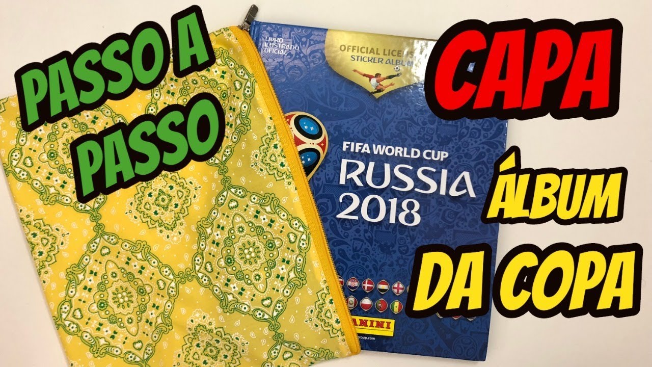 DIY CAPA para ALBUM da COPA - COM Costura