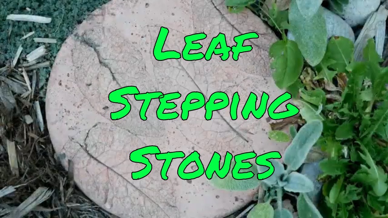 Garden Stepping Stones Using Leaves