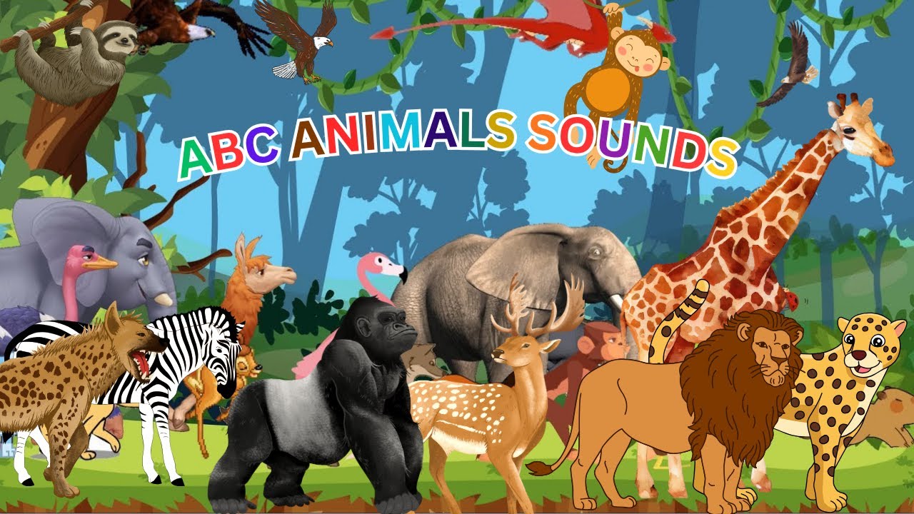 ABC Safari Animal Sounds | Learn Alphabet with Animals | Nursery Rhyme for Kids