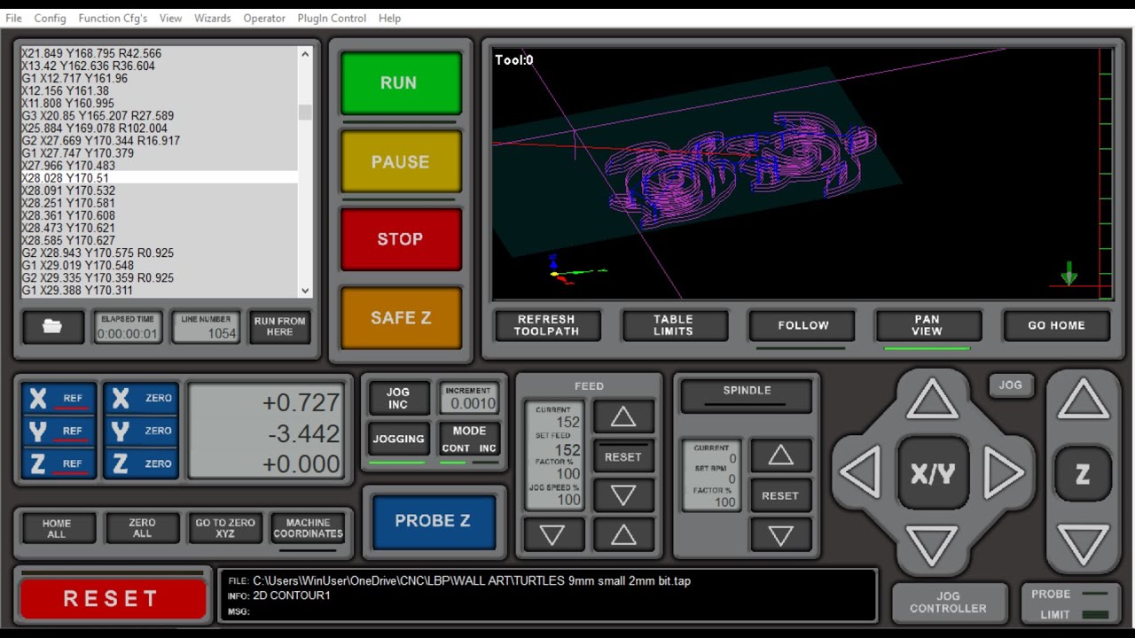 3axis touch screen for mach3