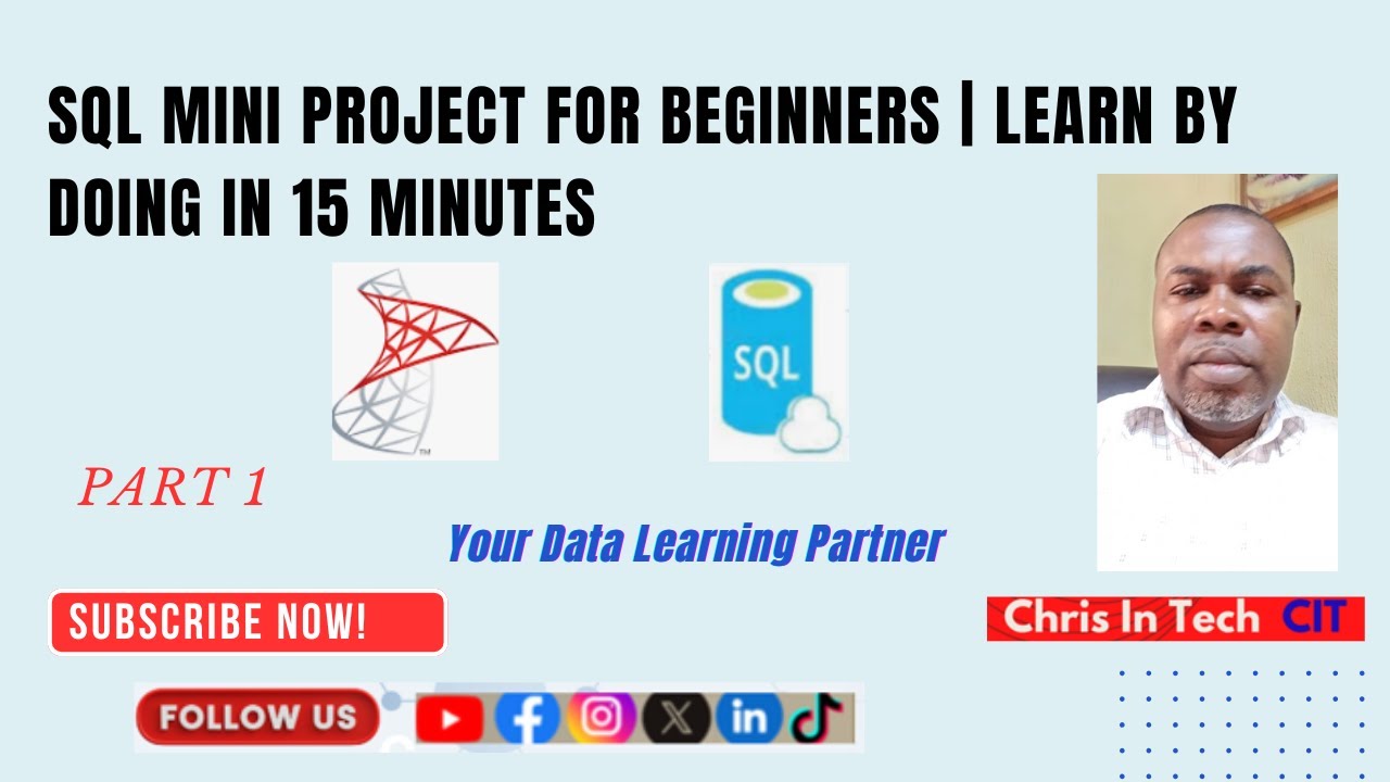 SQL Mini Project for Beginners | Learn by Doing In 15 Minutes