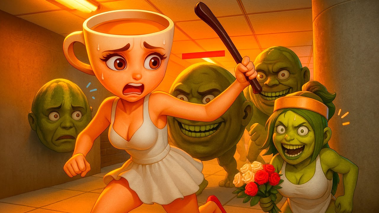 LIN GANG MELON AMBUSH! Ballerina Cappuccina Scariest Maze Run in GMod