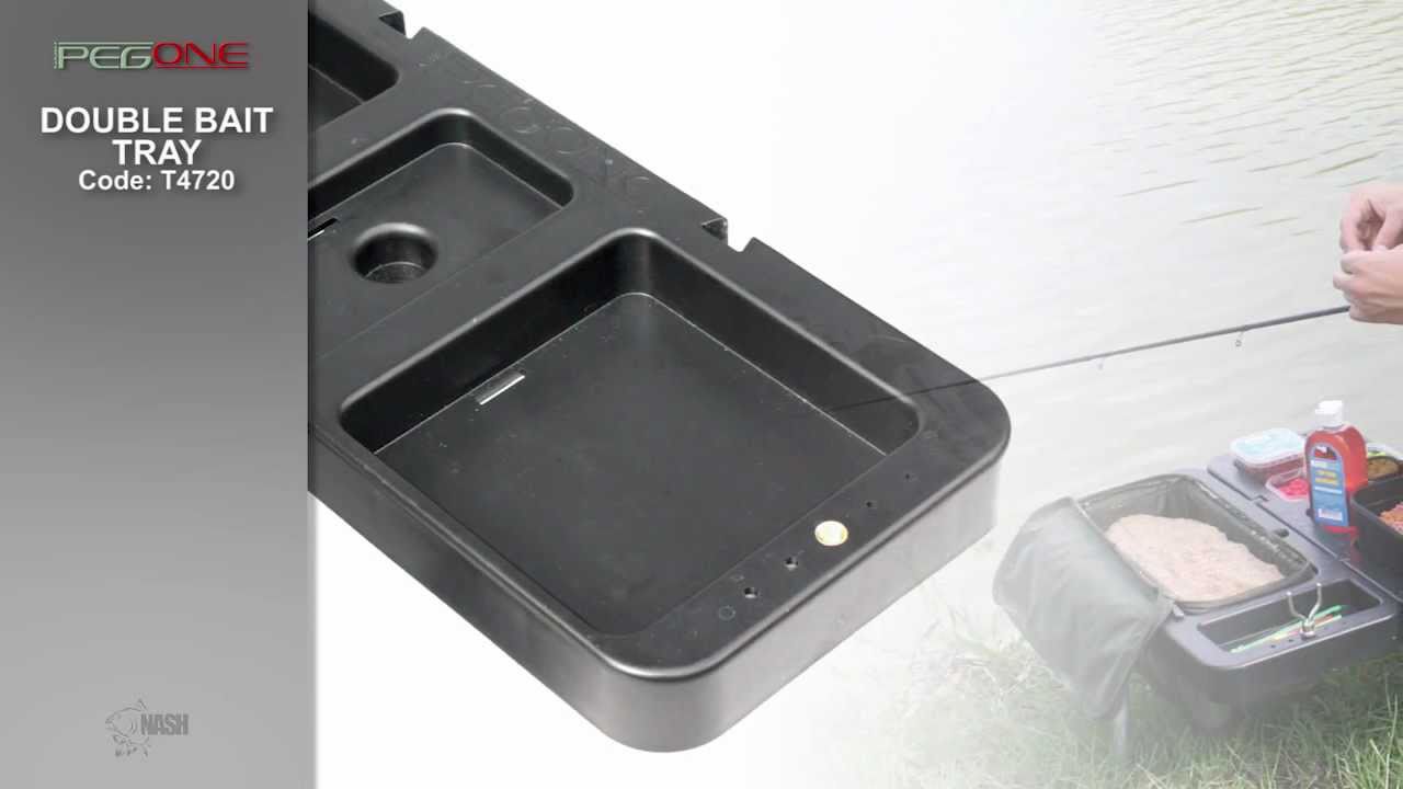 DOUBLE BAIT TRAY - PEG ONE by NASH - CODE T4720