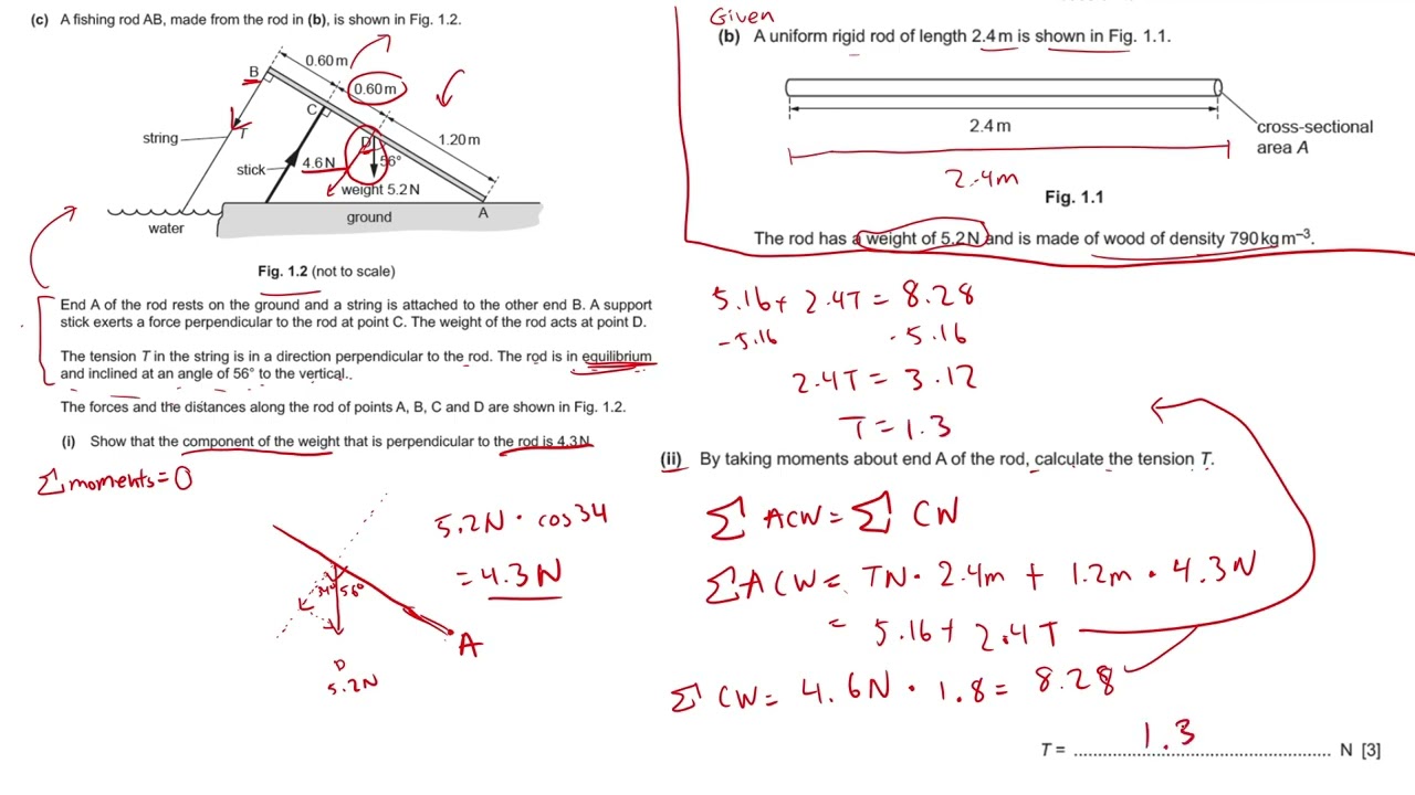 AICE Physics Unit 1-4, 6 Review FRQ Part 2