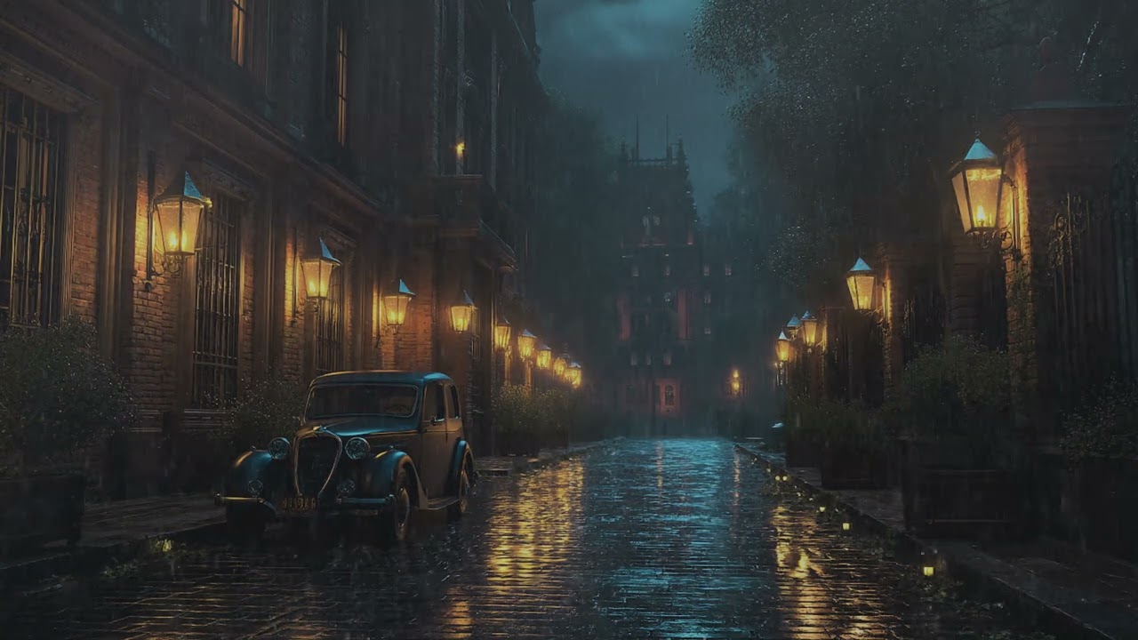 Tranquil Rain in the City – Peaceful Urban Sounds for Sleep and Inner Calm
