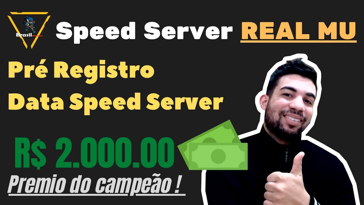 Concorra a R$2000 com Speed Server entre outros prêmios