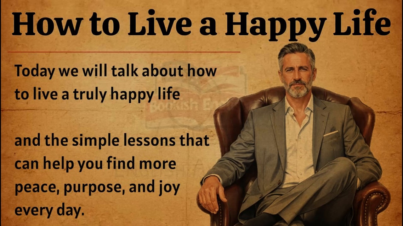 How to Live a Peaceful and Happy Life - Secrets of Happy Life|Graded Reader|Improve Your English ✅️