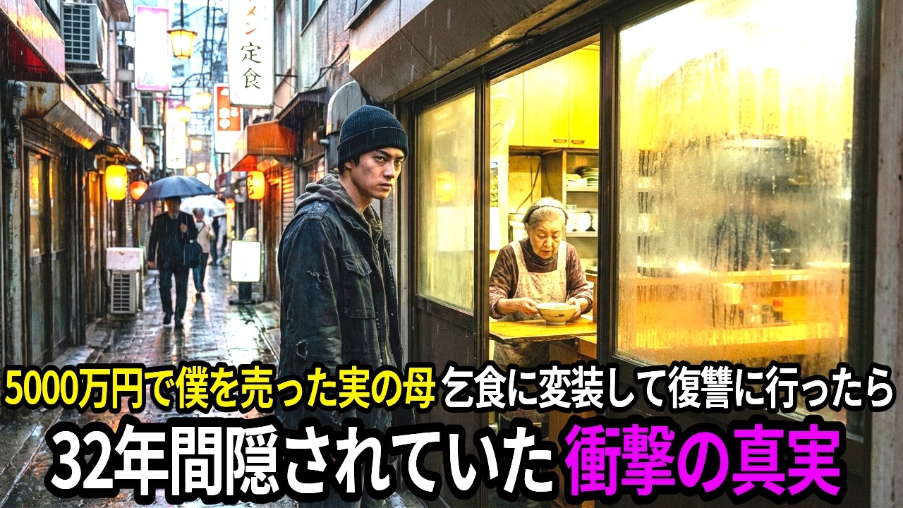 5000万円で売られた息子が乞食に変装して乗り込んだ定食屋、32年後に明かされた母の衝撃の真実