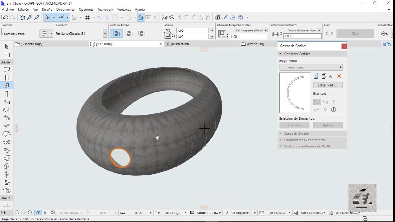 Gestor de perfil complejo   ArchiCAD