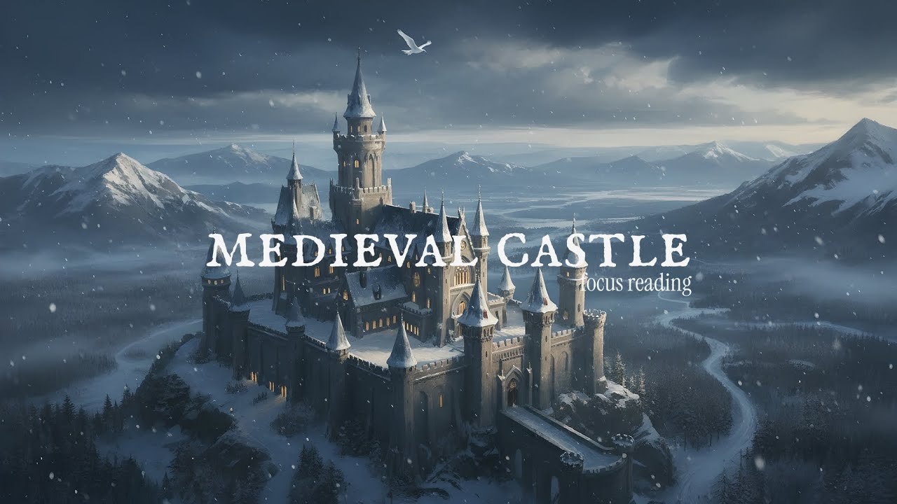 Snowfall Over the Castle | Slow Piano for Focus & Calm