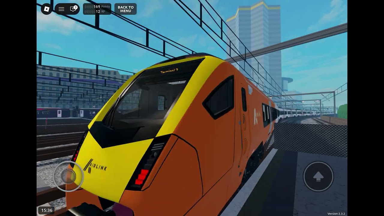 Class 745 airlink train departing in stepford central