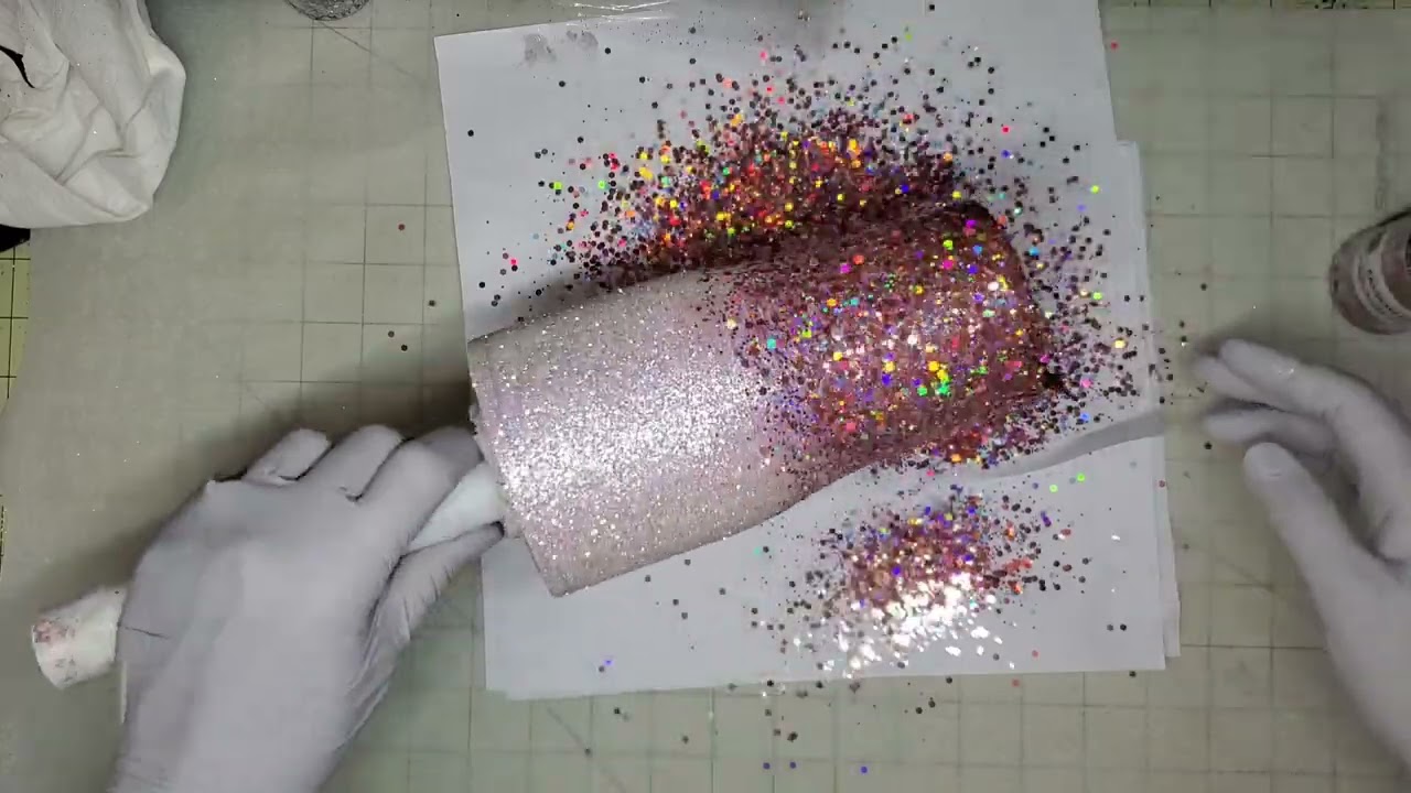 Quick and easy epoxy method glitter ombre 20 oz tumbler