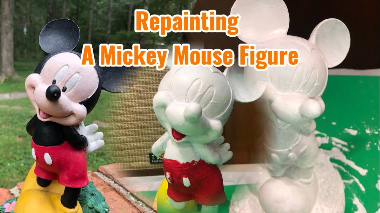 Repainting a Mickey Mouse Figure