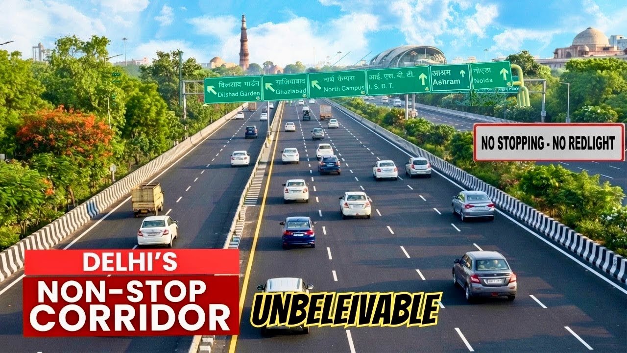 😱 Delhi&rsquo;s STUNNING Non-Stop Corridors Are Now a Reality! 🇮🇳 | No Red Lights & Proper Lane Markings