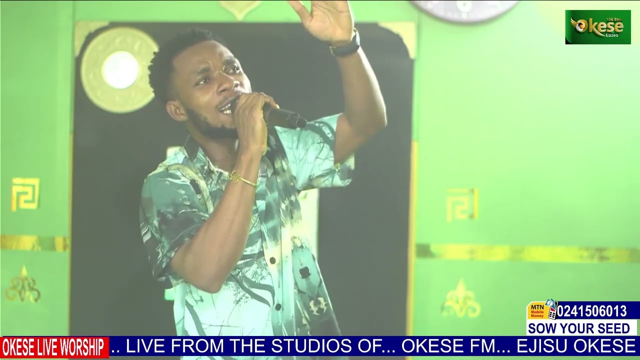 What an outstanding powerful worship ministration by Koosei Barima at OKESE live worship