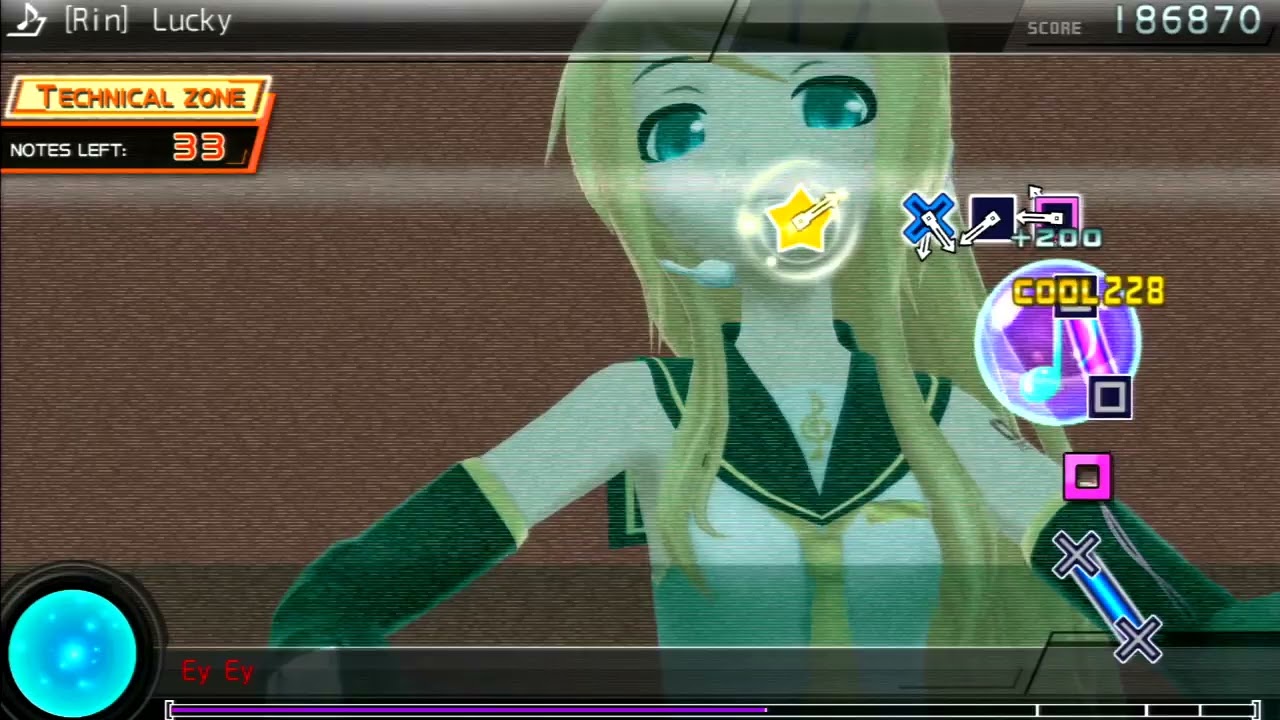 Project Diva F 2nd [ENG Edit] Lucky [7.5★ PERFECT]