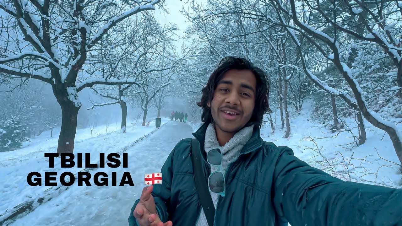 ￼EXPLORE SNOW ❄️ IN TBILISI GEORGIA 🇬🇪 | VLOG #snow 