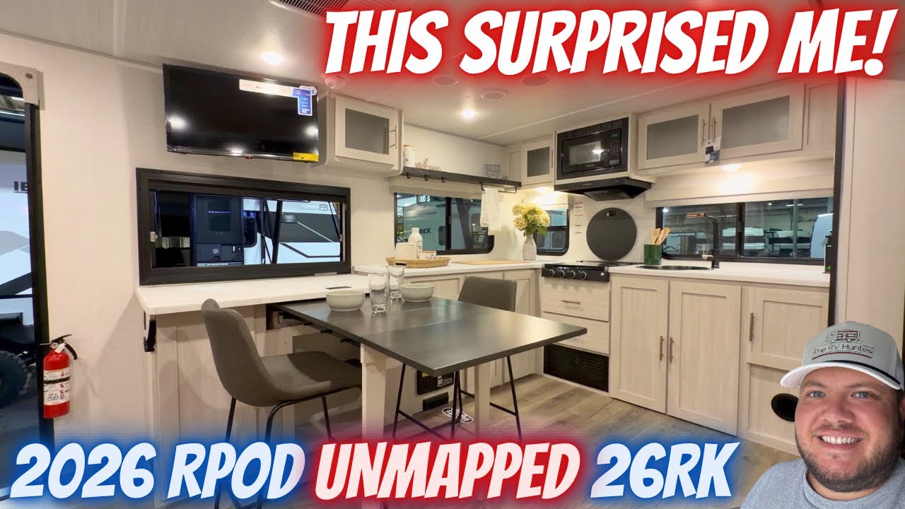 Rear Kitchen with awesome Windows! | 2026 Rpod Unmapped 24RK Walkthrough