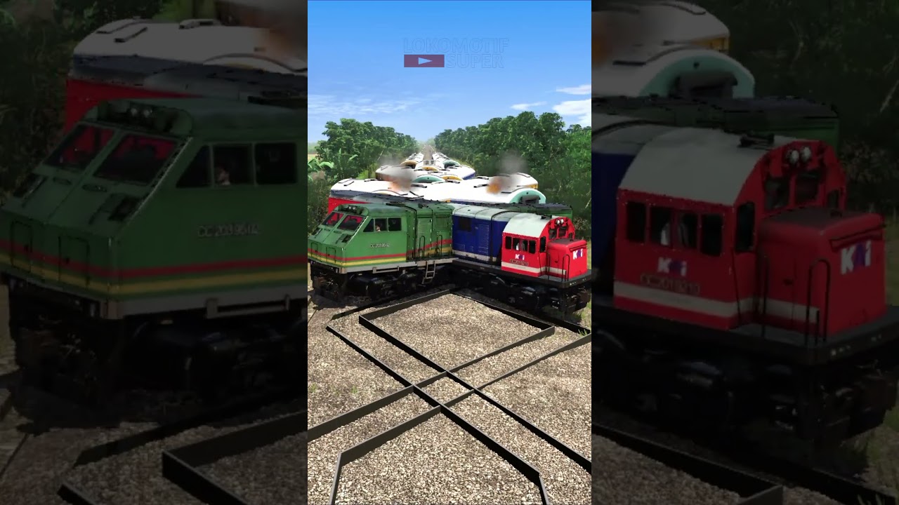 Kereta Api India Melewati Rel Anti Ngantuk #keretaapi #train #railway