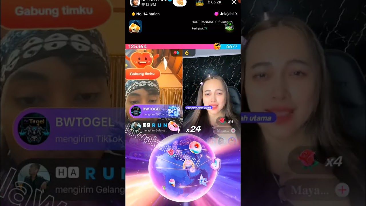 mas iyun live 1 jam lebih gombalin cewek cewek cantik seru semua