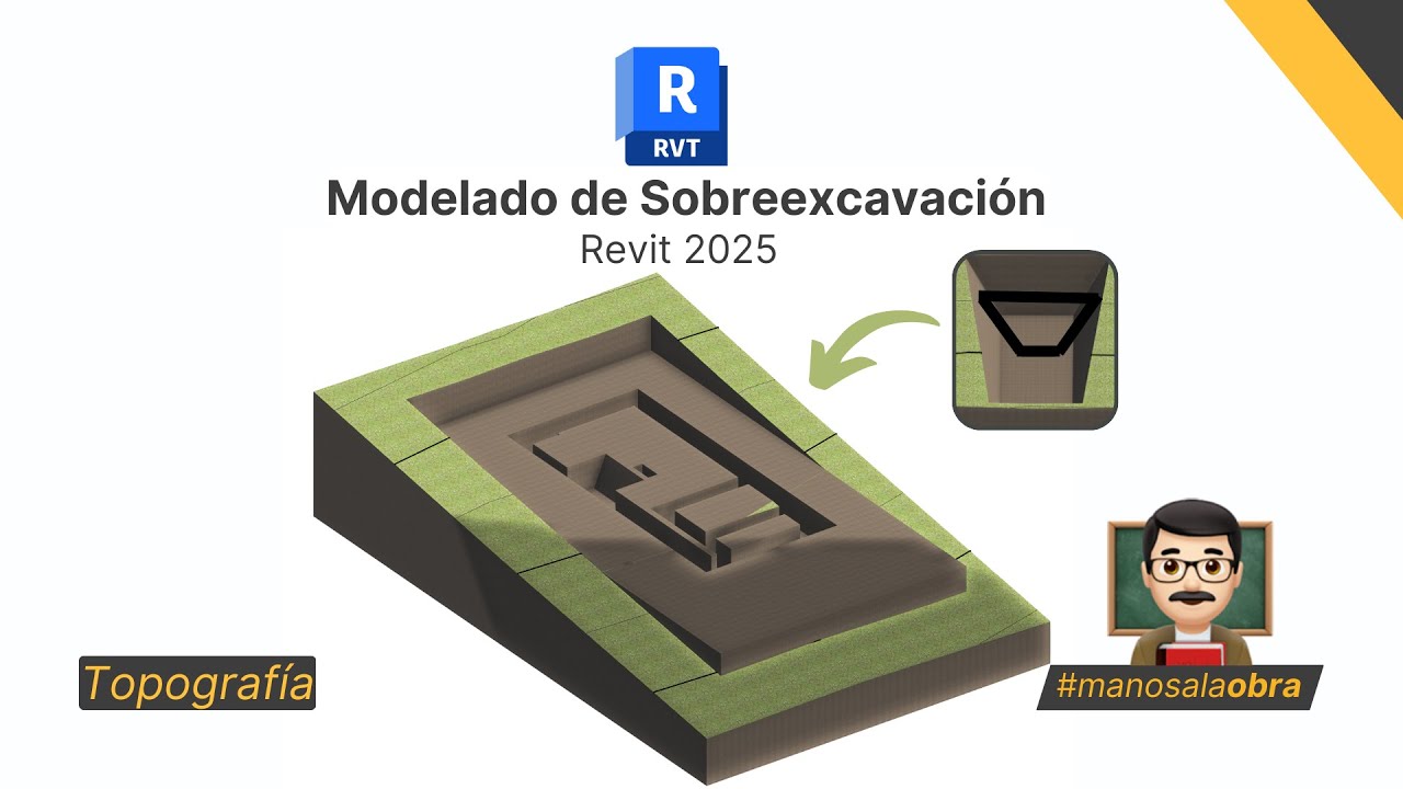 C&Oacute;MO MODELAR SOBREEXCAVACI&Oacute;N EN REVIT 2025 - TOPOGRAF&Iacute;A 👨&zwj;🏫