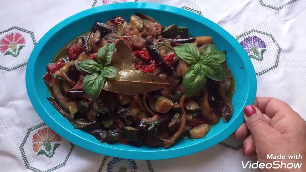 Verdure profumate al basilico e menta
