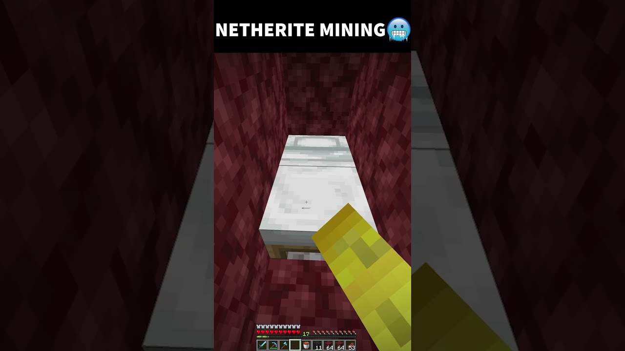 Minecraft netherite mining
