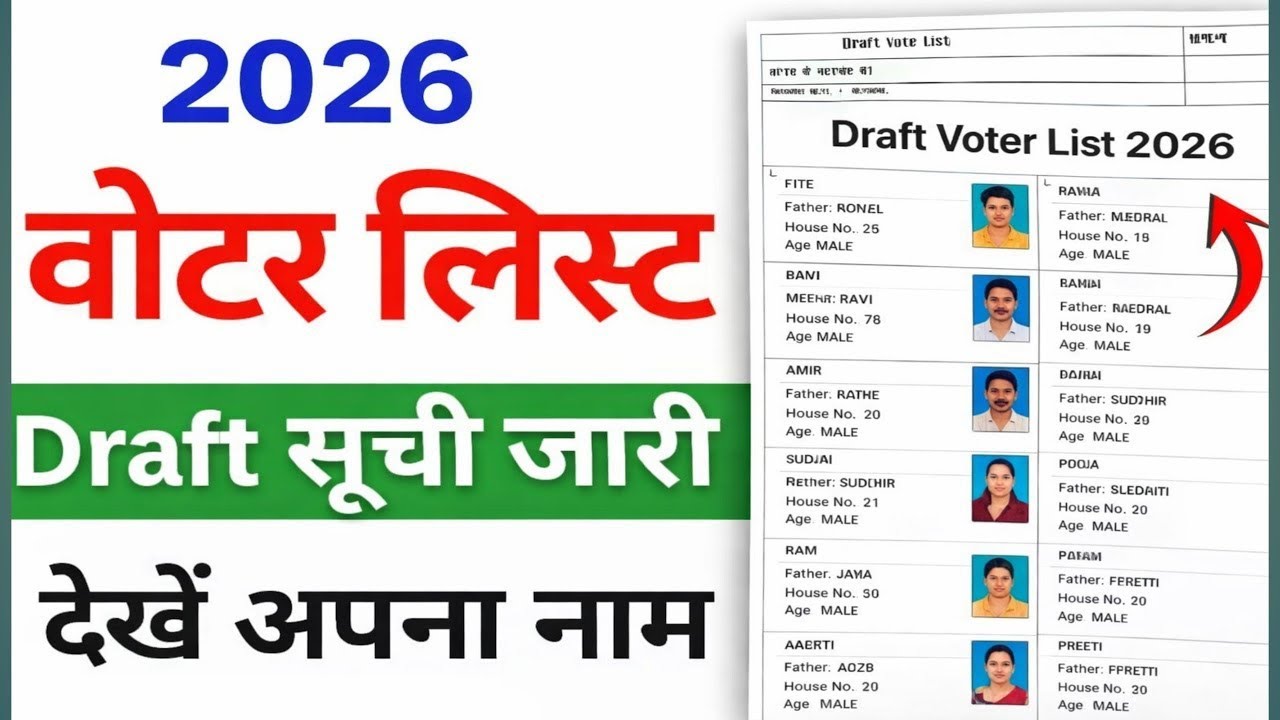 SIR Draft Roll 2026 | Voter ID Name Check Online | New Voter List Download