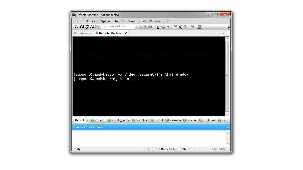SecureCRT's Command Window
