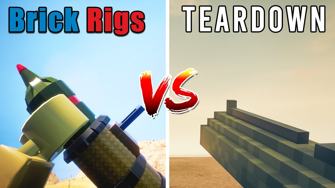 Brick Rigs RPG VS Teardown ROCKET Laucher - Which is Best?