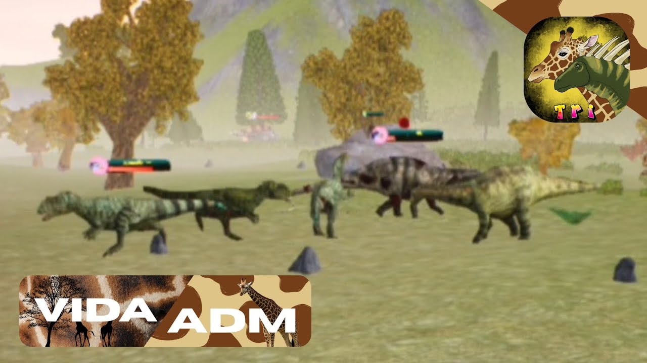 Allosaurus fizeram um estrago! Vida de ADM #thecursedisle #realismo #adm 