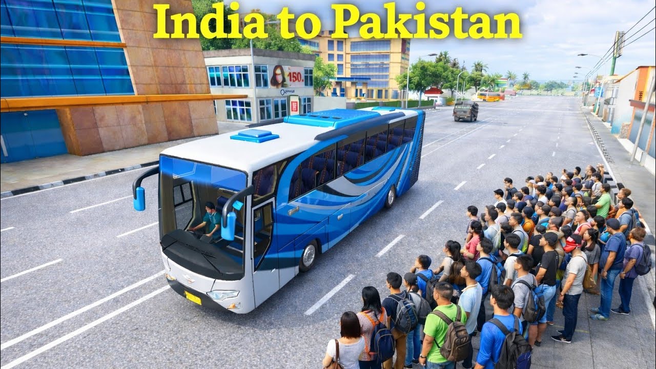 BUS SIMULATOR INDONESIA 😃 India to Pakistan #viralvideo #buswalagame