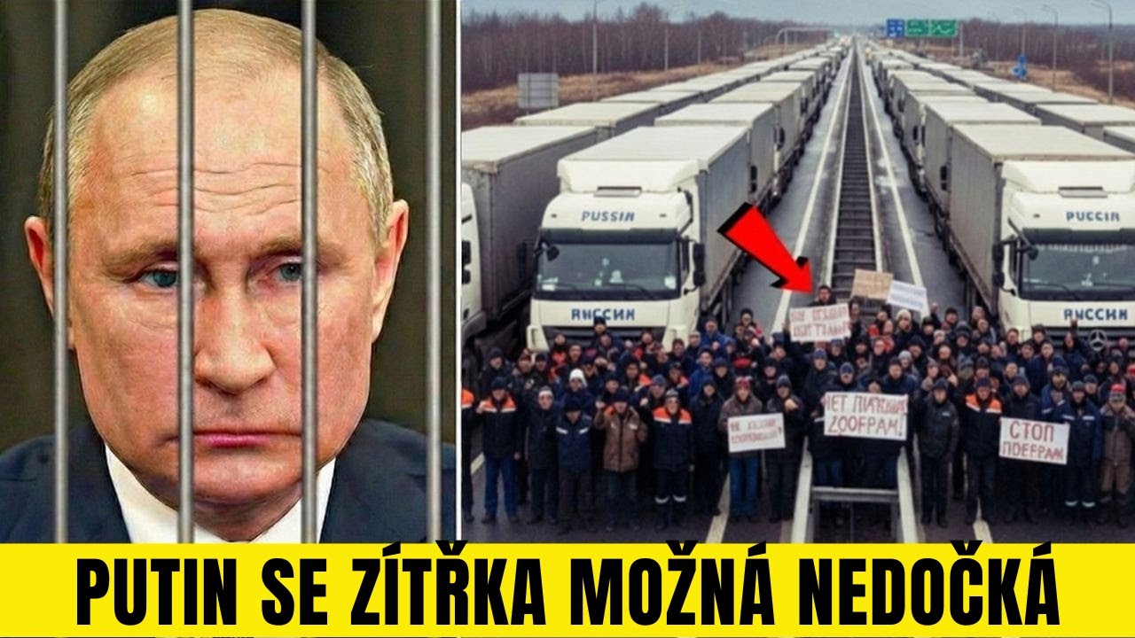 Putin zítra neuvidí: Moskva na pokraji chaosu, protože 100 000 kamionů opouští LIDI!