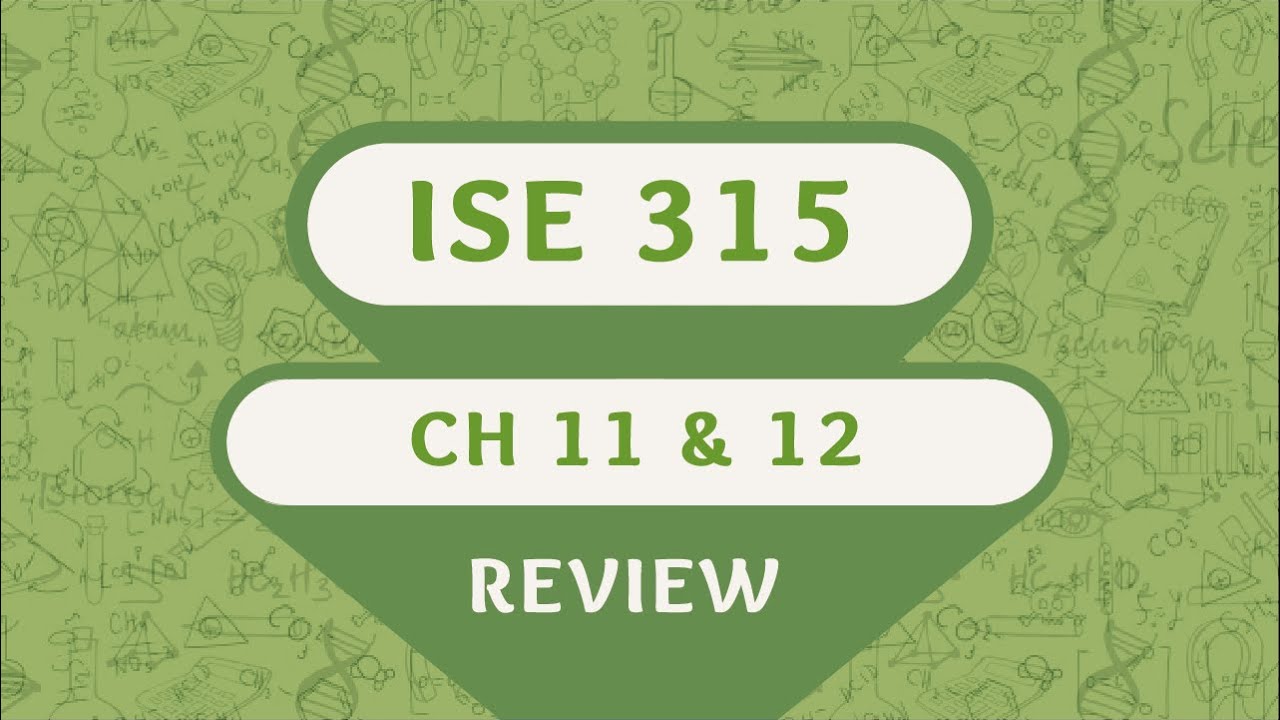 KFUPM - ISE 315 - Review questions Chapter 11 and 12 | أرشفة