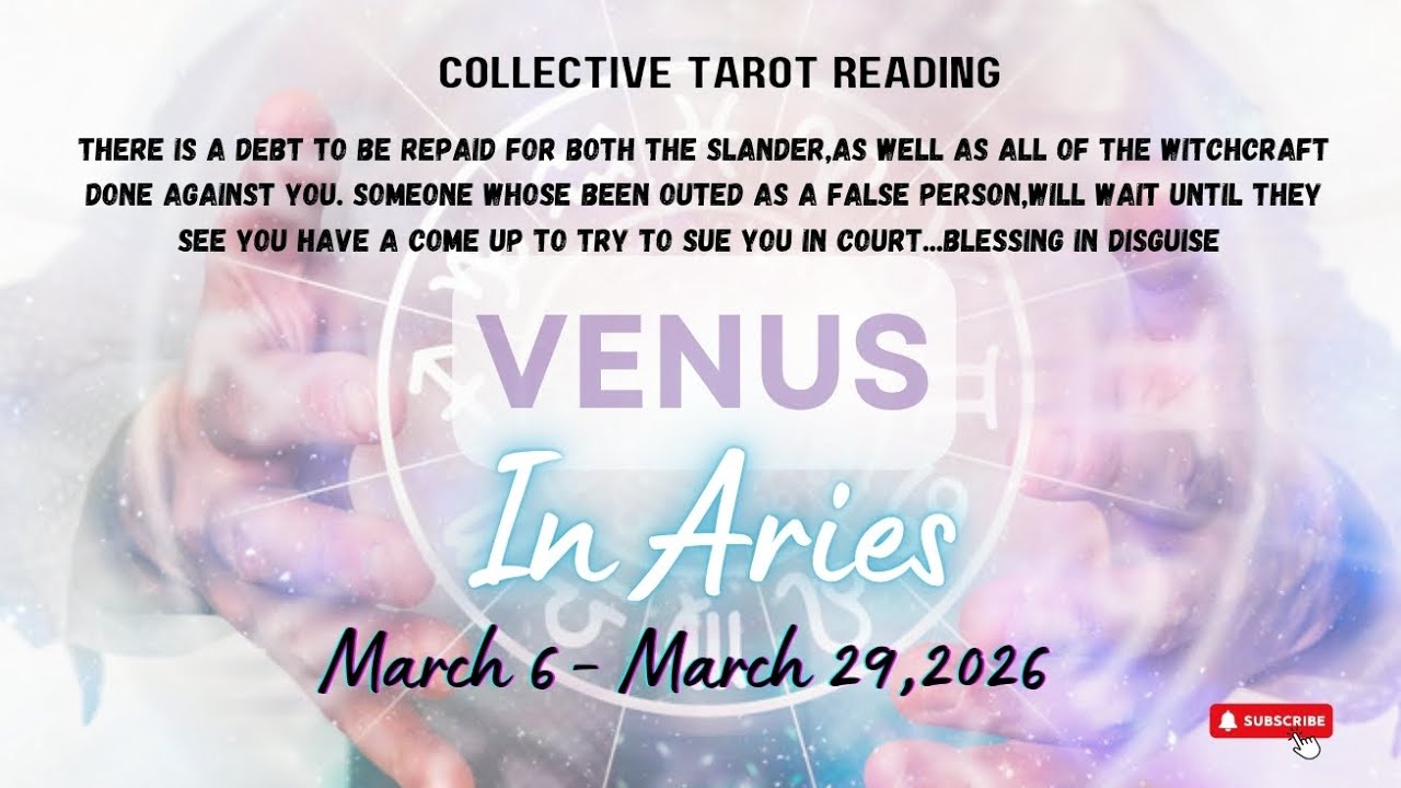  VENUS IN ♈ MAR 6- MAR 29,2026.Fated Event For Your Path To Be Clear For Financial Stability & Karma