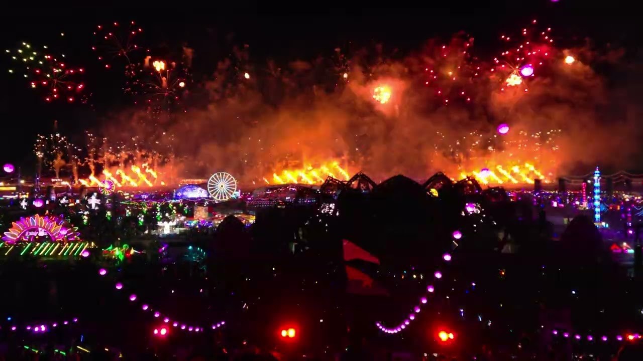 Gesaffelstein Set with Fireworks EDC Las Vegas 2025 Cosmic Meadows