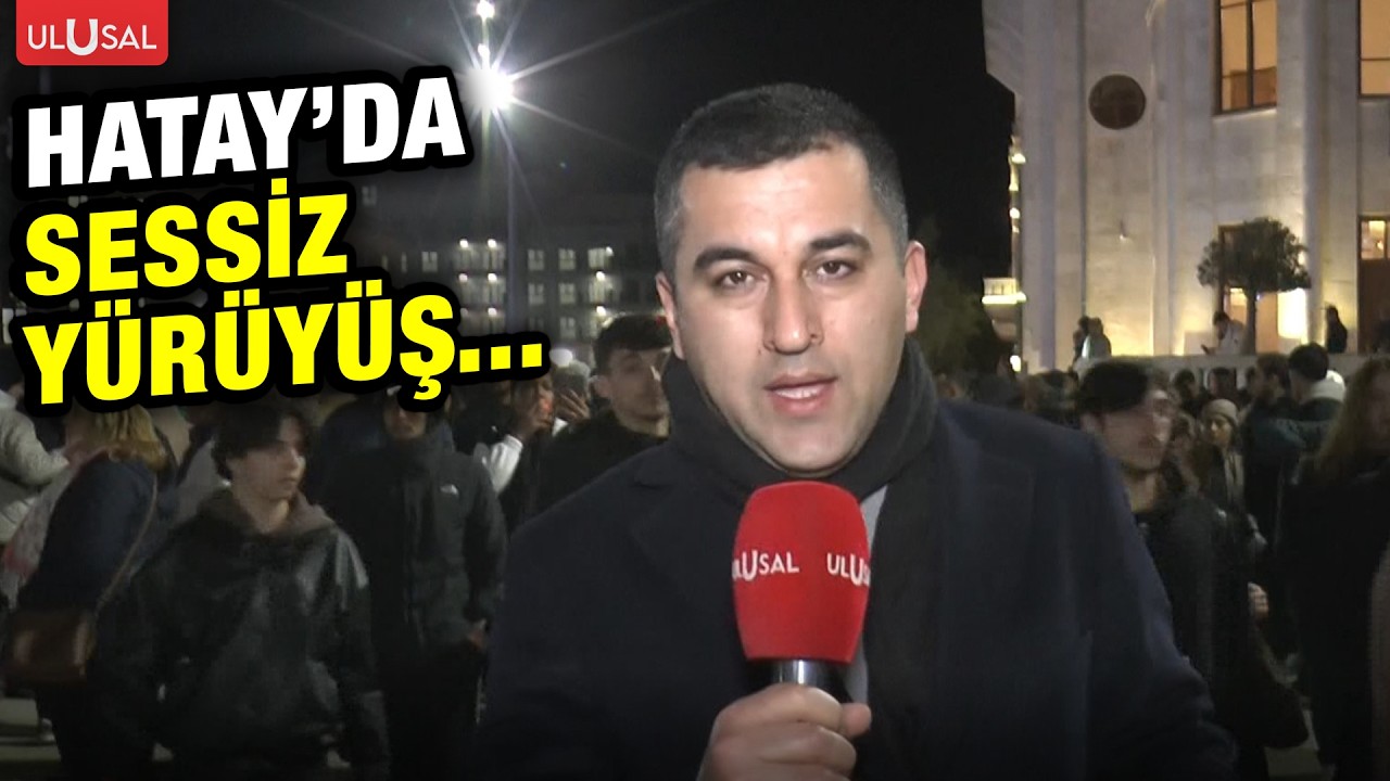Hatay'da 6 Şubat depreminde hayatını kaybeden vatandaşların anısına sessiz yürüyüş düzenlendi
