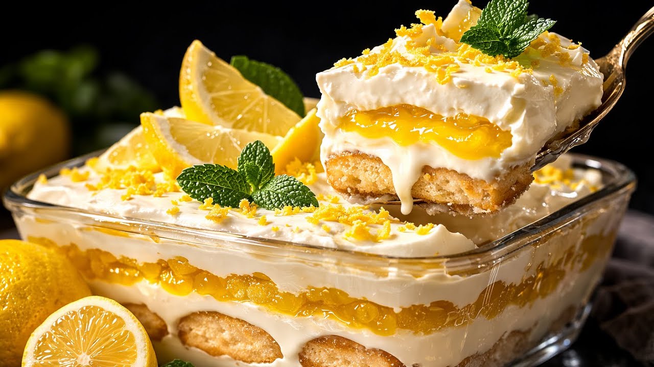 Du hast so ein ZITRONEN-TIRAMISU bestimmt noch NIE probiert! Ohne Ofen 🍋