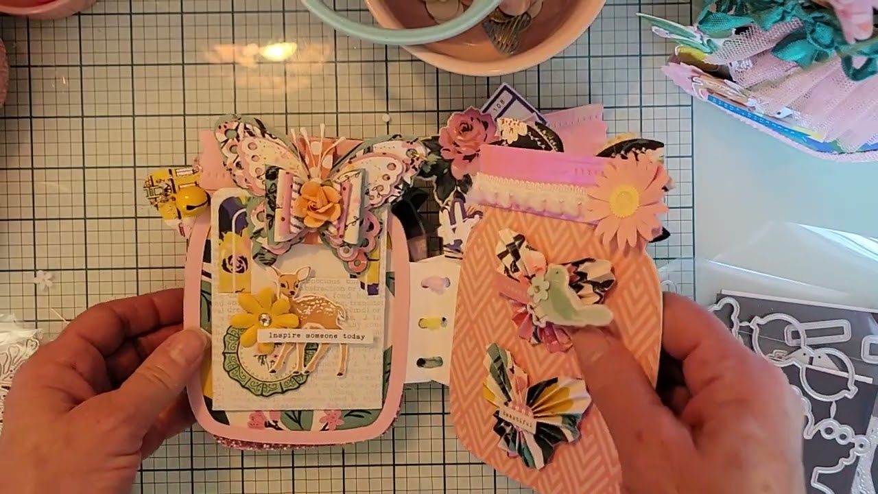 Mason jar mini album die set from #scrapdivadesigns @ScrapDiva29
