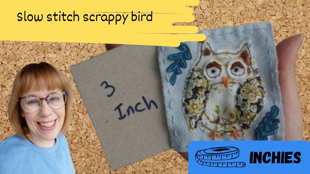Mindful Stitching: How to Make a Cute Scrap Fabric Owl 🦉 (Slow Stitching Tutorial)