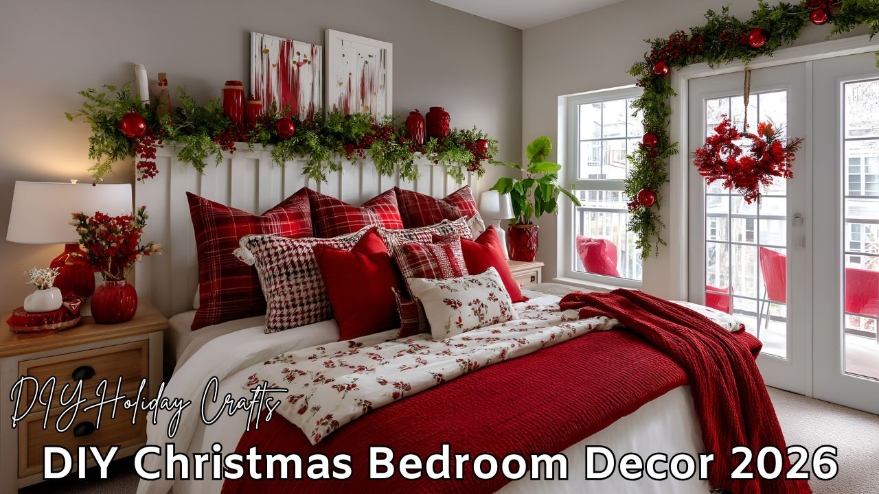 DIY Christmas Bedroom Decor 2026 | Cozy Handmade Holiday Touches