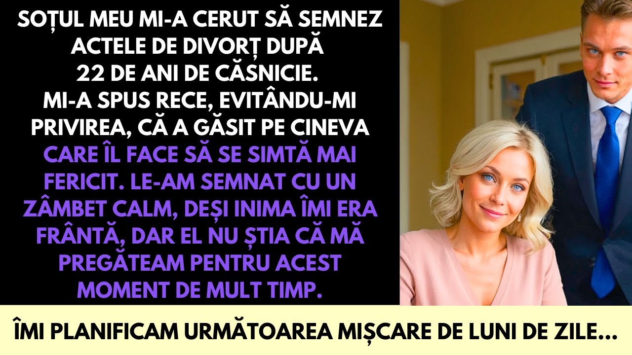 După 22 de Ani, Soțul Meu A Cerut Divorț—Am Zâmbit și Am Semnat, Apoi… | Poveste de Răzbunare