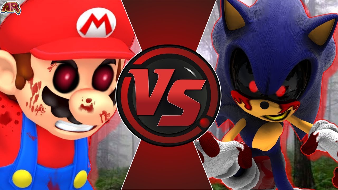 SONIC.EXE против MARIO.EXE (Mario vs Sonic CreepyPasta Animation) Cartoon Fight Club Episode 330