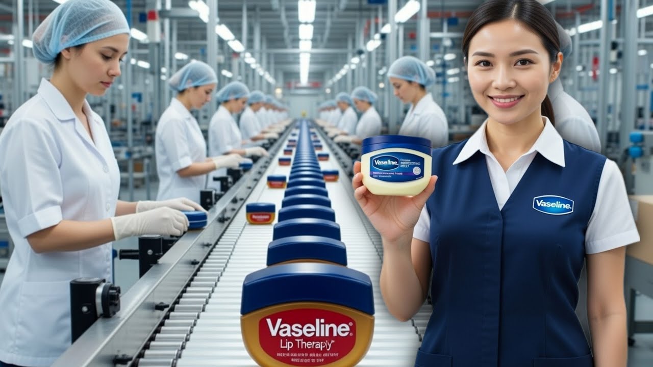 Inside Vaseline Factory | Lip Care Product Manufacturing Process vasline